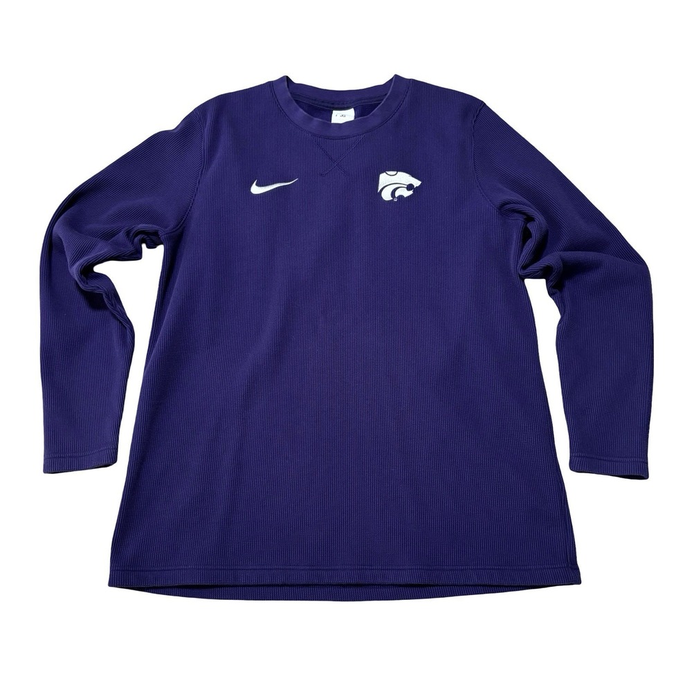 Nike Kansas State Wildcats Lightweight Sweatshirt Player Issue Size Large 22x29